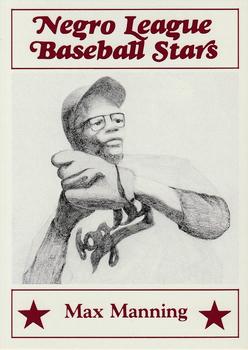 1986 Fritsch Negro League Baseball Stars #54 Max Manning Front