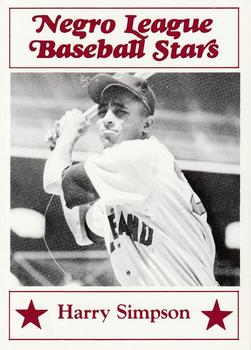 1986 Fritsch Negro League Baseball Stars #92 Harry Simpson Front