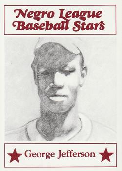 1986 Fritsch Negro League Baseball Stars #105 George Jefferson Front