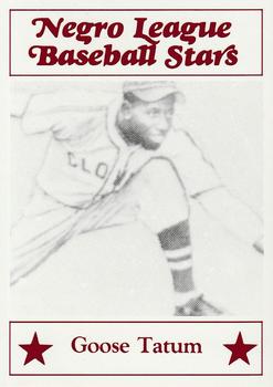 1986 Fritsch Negro League Baseball Stars #107 Goose Tatum Front