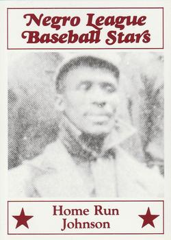 1986 Fritsch Negro League Baseball Stars #109 Home Run Johnson Front
