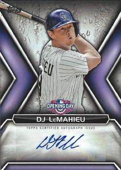 2016 Topps Opening Day - Opening Day Autographs #ODA-DL DJ LeMahieu Front