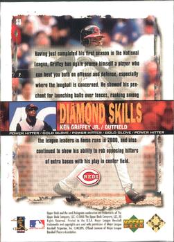 2000 Upper Deck Black Diamond Rookie Edition - Diamond Skills #S3 Ken Griffey Jr.  Back