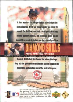 2000 Upper Deck Black Diamond Rookie Edition - Diamond Skills #S4 Pedro Martinez  Back