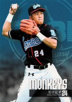 2014 CPBL #036 Hsiu-Yen Kuo Front
