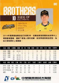2014 CPBL #192 Chien-Yu Kuo Back