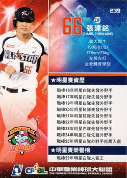 2014 CPBL #239 Chien-Ming Chang Back