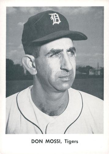 1960 Jay Publishing Detroit Tigers Set C #NNO Don Mossi Front