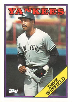 1988 Topps #510 Dave Winfield Front