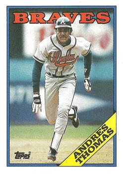 1988 Topps #13 Andres Thomas Front