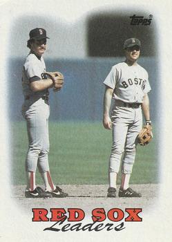 1988 Topps #21 Red Sox Leaders Front