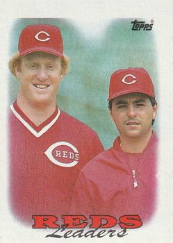1988 Topps #81 Reds Leaders Front