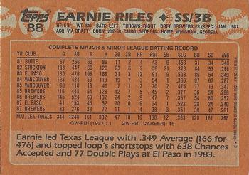 1988 Topps #88 Earnie Riles Back