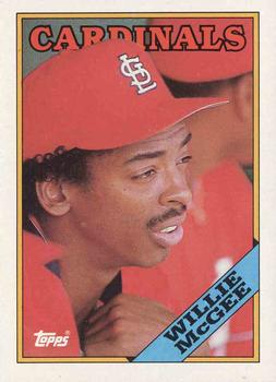 1988 Topps #160 Willie McGee Front
