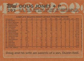 1988 Topps #293 Doug Jones Back
