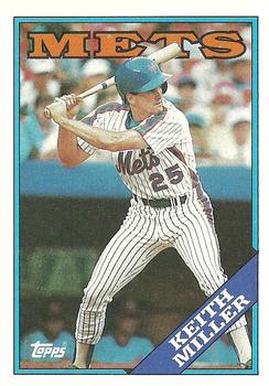 1988 Topps #382 Keith Miller Front