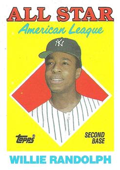 1988 Topps #387 Willie Randolph Front