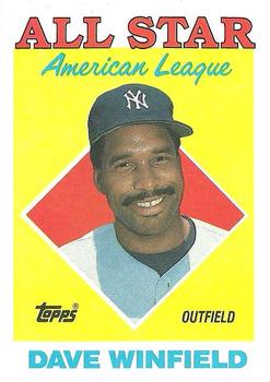 1988 Topps #392 Dave Winfield Front