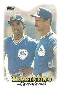 1988 Topps #519 Mariners Leaders Front