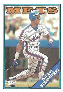 1988 Topps #710 Darryl Strawberry Front