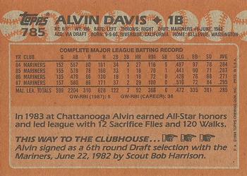 Alvin Davis 1988 Donruss MVP #BC-25 Seattle Mariners