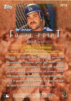 1998 Topps - Focal Point #FP12 Mike Piazza Back