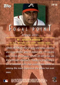 1998 Topps - Focal Point #FP15 Andruw Jones Back