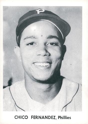 1957 Jay Publishing Philadelphia Phillies Set A 5x7 #NNO Chico Fernandez Front