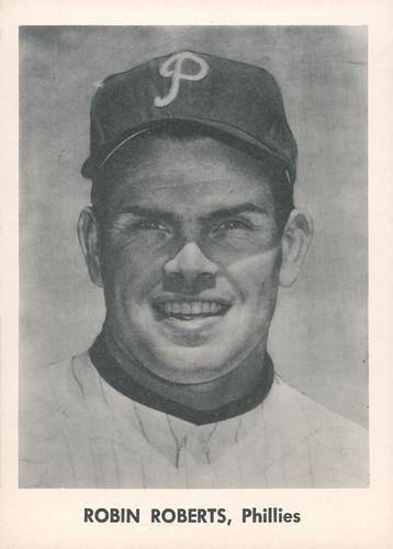 1957 Jay Publishing Philadelphia Phillies Set A 5x7 #NNO Robin Roberts Front