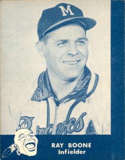 1960 Lake to Lake Dairy Milwaukee Braves #NNO Ray Boone Front