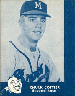 1960 Lake to Lake Dairy Milwaukee Braves #NNO Chuck Cottier Front
