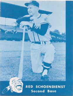 1960 Lake to Lake Dairy Milwaukee Braves #NNO Red Schoendienst Front