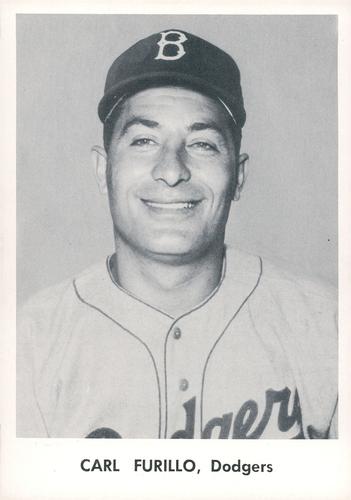 1957 Jay Publishing Brooklyn Dodgers Set A 5x7 #NNO Carl Furillo Front