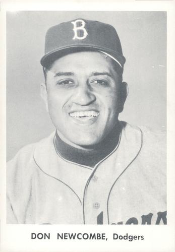 1957 Jay Publishing Brooklyn Dodgers Set A 5x7 #NNO Don Newcombe Front