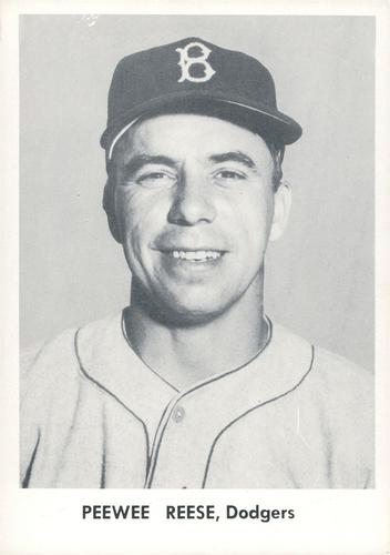 1957 Jay Publishing Brooklyn Dodgers Set A 5x7 #NNO Pee Wee Reese Front