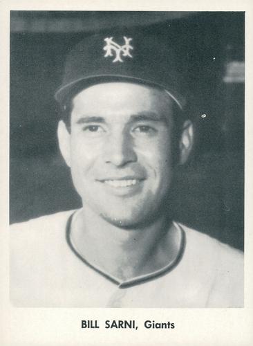 1956 Jay Publishing New York Giants Set A #NNO Bill Sarni Front