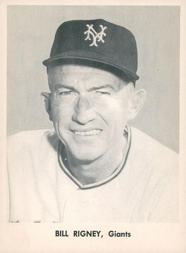 1956 Jay Publishing New York Giants Set B #NNO Bill Rigney Front