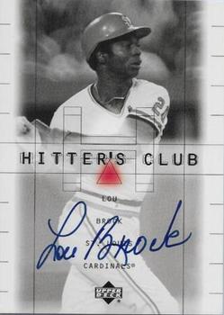2000 Upper Deck Hitter's Club - Autographs #LOU Lou Brock Front