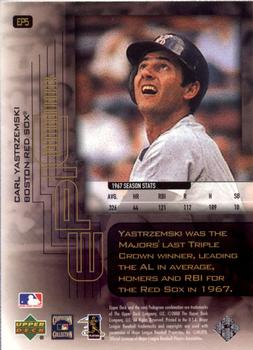 2000 Upper Deck Hitter's Club - Epic Performances #EP5 Carl Yastrzemski  Back