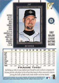 1998 Topps Gallery #27 Jay Buhner Back