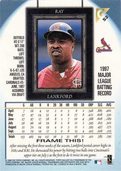 1998 Topps Gallery #52 Ray Lankford Back