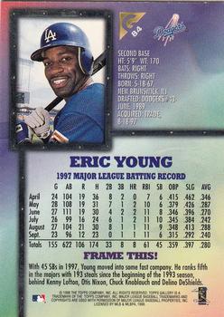 1998 Topps Gallery #84 Eric Young Back
