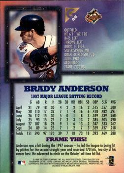1998 Topps Gallery #86 Brady Anderson Back