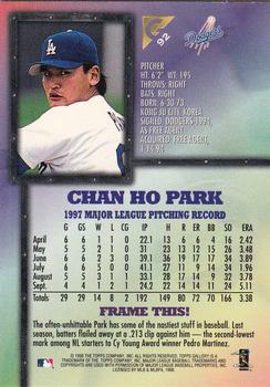1998 Topps Gallery #92 Chan Ho Park Back
