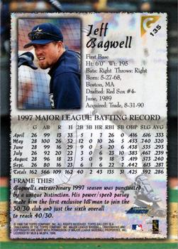 1998 Topps Gallery #135 Jeff Bagwell Back