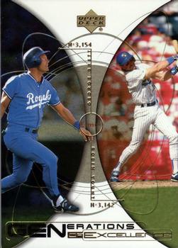 2000 Upper Deck Hitter's Club - Generations of Excellence #GE3 George Brett / Robin Yount  Front