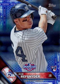 2016 Topps Opening Day - Blue Foil #OD-13 Rob Refsnyder Front