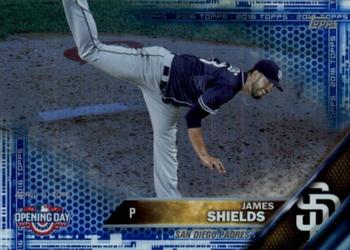 2016 Topps Opening Day - Blue Foil #OD-14 James Shields Front