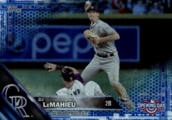 2016 Topps Opening Day - Blue Foil #OD-39 DJ LeMahieu Front