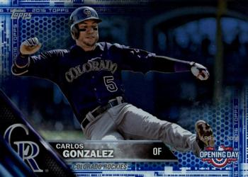 2016 Topps Opening Day - Blue Foil #OD-152 Carlos Gonzalez Front